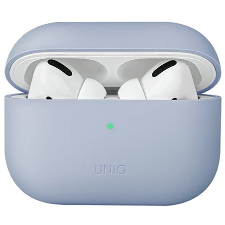 Чехол Uniq Lino Liquid silicone для AirPods Pro, цвет Голубой (AIRPODSPRO-LINOABLU)