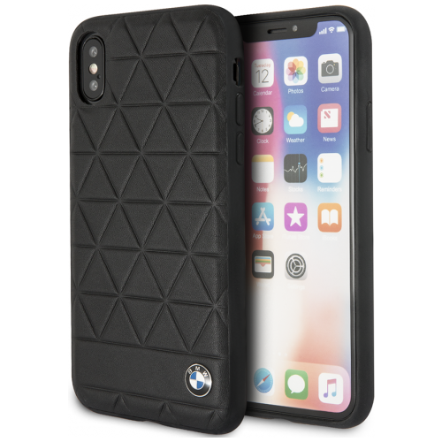 Чехол CG Mobile BMW Signature Embossed Hexagon Hard Leather для iPhone X/XS, цвет Черный (BMHCPXHEXBK)