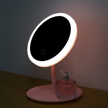 Зеркало для макияжа Xiaomi DOCO Daylight Small Mirror Pro, Pink