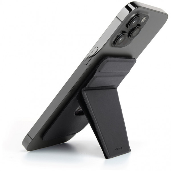 Магнитный картхолдер UNIQ с функцией стенда Uniq Lyft Magnetic, цвет Черный (MGSNAPONCH-LYFTBLK)