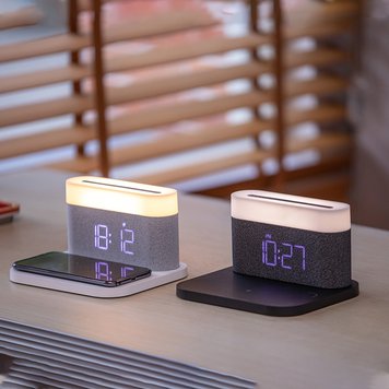 Ночник с беспроводной зарядкой и будильником Xiaomi VFZ Led Lamp Wireless Charger White (C-WCLL-C01)