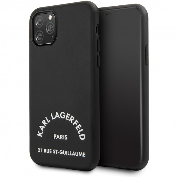 Чехол CG Mobile Karl Lagerfeld PU Leather Rue Saint Guillaume Hard для iPhone 11 Pro, цвет Черный (KLHCN58NYBK)