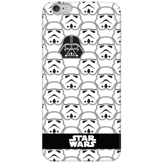 Чехол Deppa Art Case для iPhone 6/6S Plus, Star Wars Паттерн светлый Герои, цвет Белый (100735)