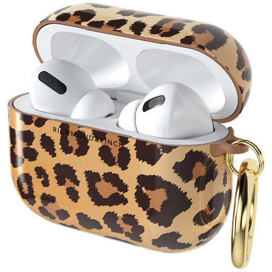 Чехол с карабином Richmond & Finch для AirPods Pro, цвет "Мягкий леопард" (Soft Leopard) (R47443)