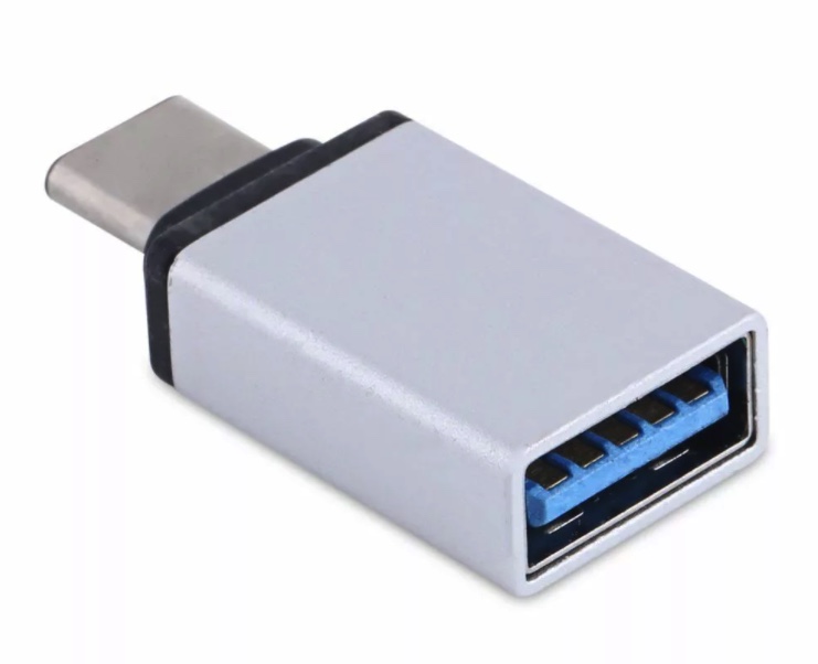Адаптер Moonfish USB-С на USB-A серый