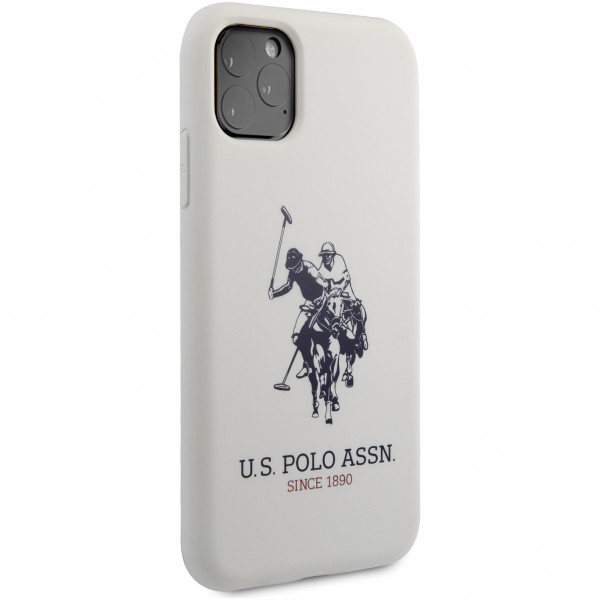 Чехол CG Mobile U.S. Polo Assn. Liquid silicone Big horse Hard для iPhone 11 Pro, цвет Белый (USHCN58SLHRWH)