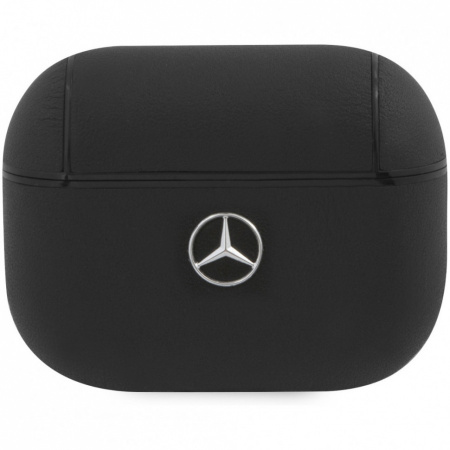 Чехол CG Mobile Mercedes Genuine leather with metal logo для AirPods Pro Black (MEAPCSLBK)