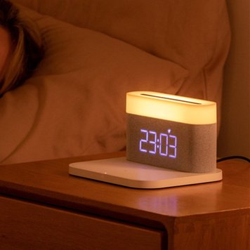 Ночник с беспроводной зарядкой и будильником Xiaomi VFZ Led Lamp Wireless Charger White (C-WCLL-C01)