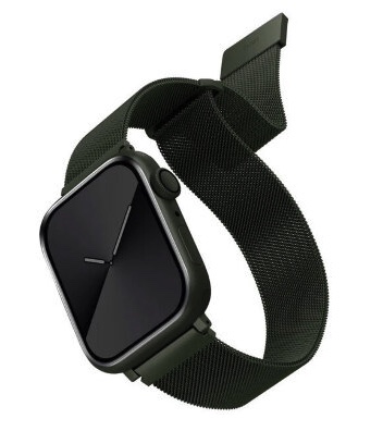 Ремешок Uniq Dante Strap Mesh Steel для Apple Watch 49/45/44/42 мм, цвет Зеленый (45MM-DANGRN)