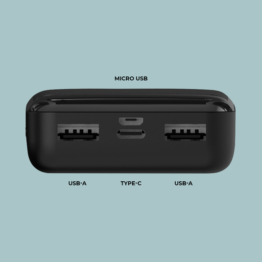 Внешний аккумулятор Deppa NRG Power 10000 mAh, Черный (33630)