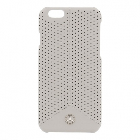 Чехол Mercedes Pure line Hard Leather perforated Grey для iPhone 6/6S, цвет Серый (MEHCP6PEGR)