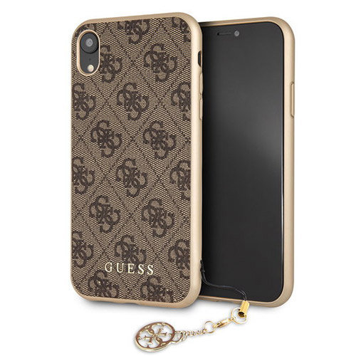 Чехол CG Mobile Guess 4G Charms collection Hard для iPhone XR, цвет Коричневый (GUHCI61GF4GBR)