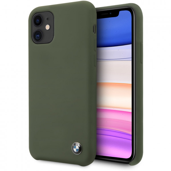 Чехол CG Mobile BMW Signature Liquid silicone Hard TPU для iPhone 11, цвет "Полночный зеленый" (BMHCN61SILMG)