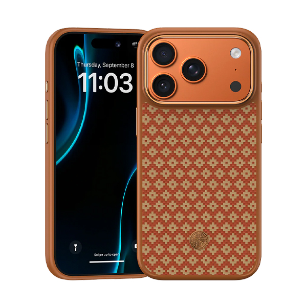 Усиленный чехол Benks ArmorPro ArmorGrid Case built with Kevlar® для iPhone 17 Pro Max Fortune Orange