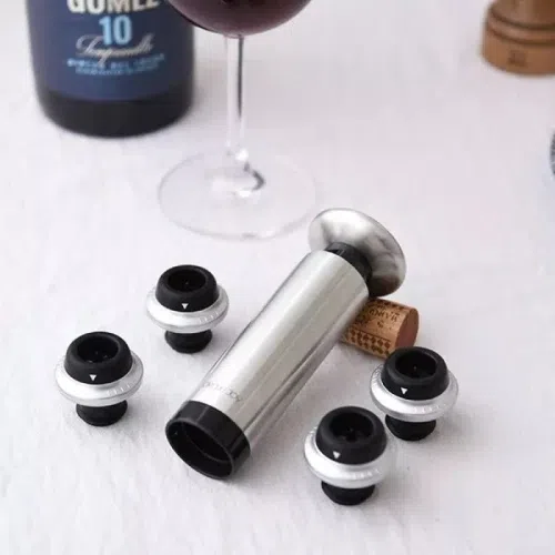 Набор для хранения вина Xiaomi Circle Joy Manual Wine pump with 4 stoppers (CJ-JS05)