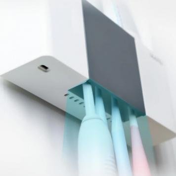 Дезинфицирующий держатель для зубных щеток Xiaomi Liulinu Sterilization Toothbrush Holder (LSZWD01W)