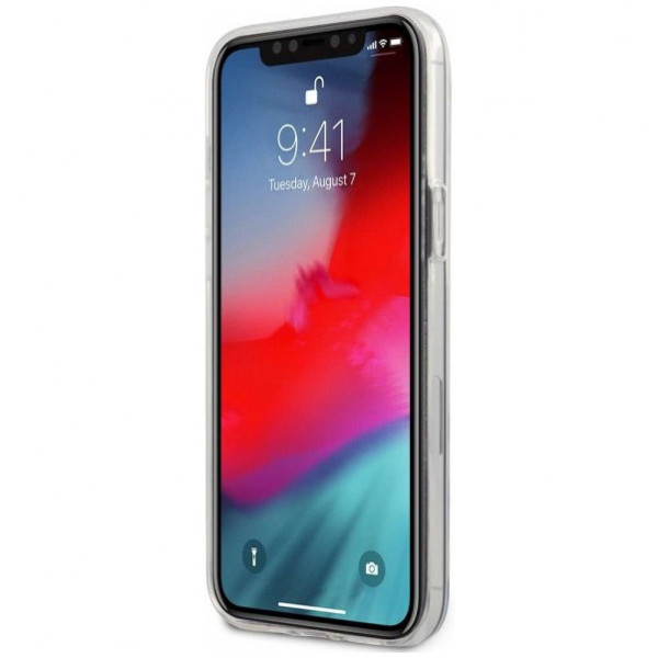 Чехол CG Mobile Guess PC/TPU Shiny Triangle logo Hard для iPhone 12 Pro Max, цвет Белый (GUHCP12LPCUCTLWH)
