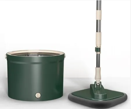 Швабра с ведром с функцией самоочистки, Зеленый
