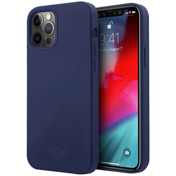 Чехол CG Mobile MINI Liquid Silicone Laser logo Hard для iPhone 12 Pro Max, цвет Синий (MIHCP12LSLTNA)