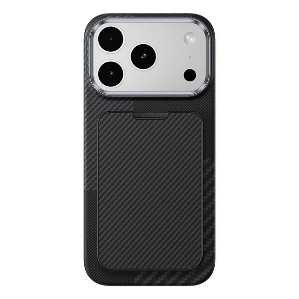Магнитный картхолдер подставка Benks ArmorGo Built with Kevlar® 600D MagSafe, цвет черный (Black)