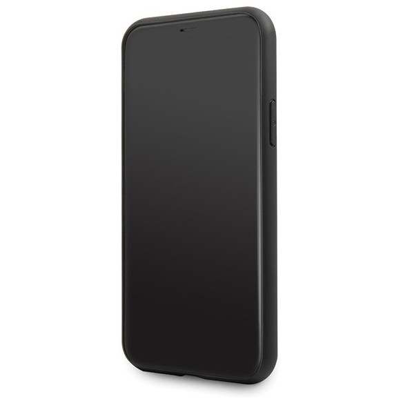 Чехол CG Mobile Karl Lagerfeld Double Layer Karl's Head Hard Glass для iPhone 11, цвет Черный (KLHCN61DLHBK)