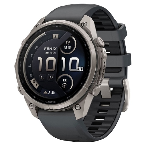Умные часы Garmin Fenix 9 Pro AMOLED 47мм inReach, Titanium Graphite/Black