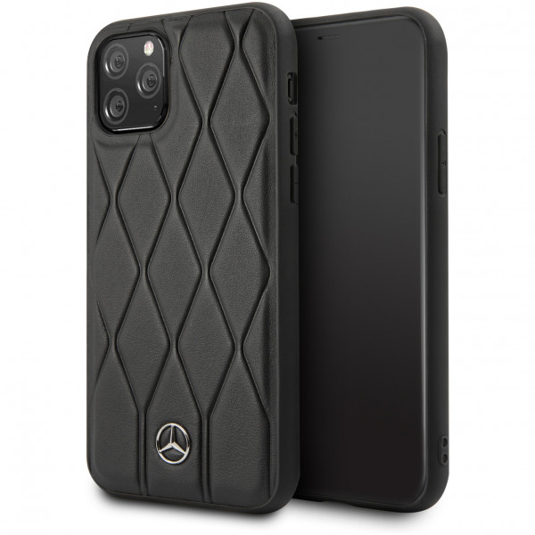 Чехол CG Mobile Mercedes Wave Quilted Hard Leather для iPhone 11 Pro, цвет Черный (MEHCN58MULBK)