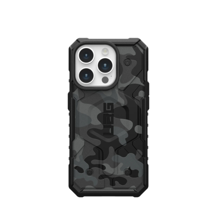 Чехол с поддержкой MAGSAFE Uag Pathfinder SE для iPhone 15 Pro Max 6.7", цвет темный камуфляж (Midnight Camo)