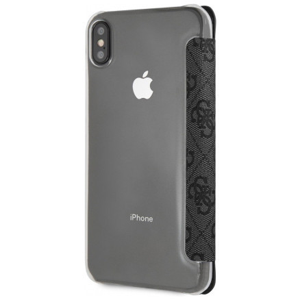 Чехол CG Mobile Guess 4G Charms collection Booktype для iPhone X/XS, цвет Серый (GUFLBKPXGF4GGR)