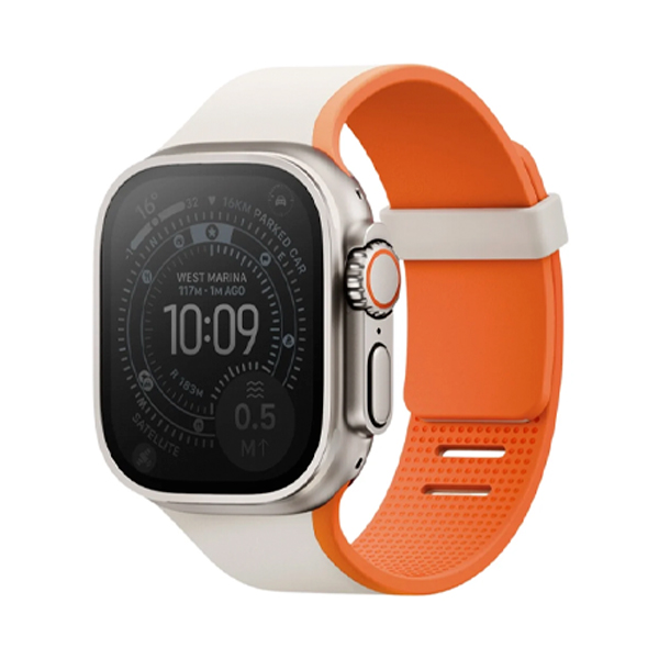 Ремешок Uniq Revix IV reversible Magnetic Clay/Volt Orange для Apple Watch 49/46/45/44 mm