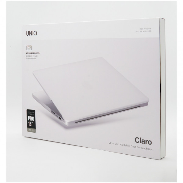 Чехол Uniq HUSK Pro Claro для MacBook Pro 14" (2021), цвет Прозрачный (MP14(2021)-CLAROMCLR)