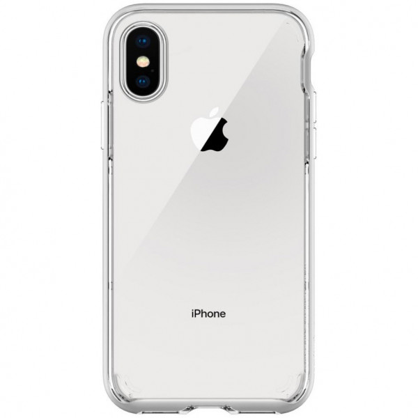 Чехол Spigen Neo Hybrid Crystal для iPhone X/XS, цвет Серебристый (057CS22174)