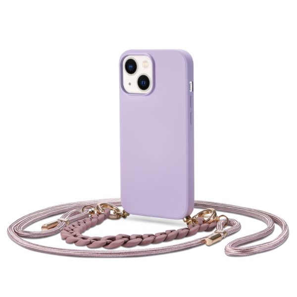 Чехол Tech-Protect Icon Chain для iPhone 14 Plus, цвет Фиолетовый