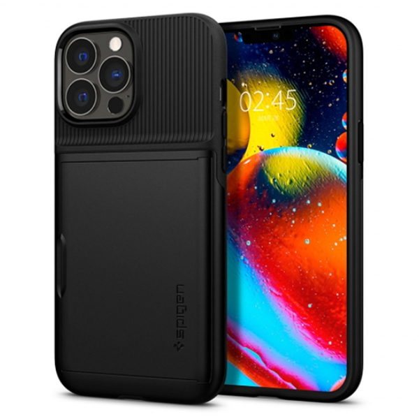 Чехол SPIGEN SLIM ARMOR CS для IPHONE 14 PRO BLACK, цвет Черный (8809811863666)