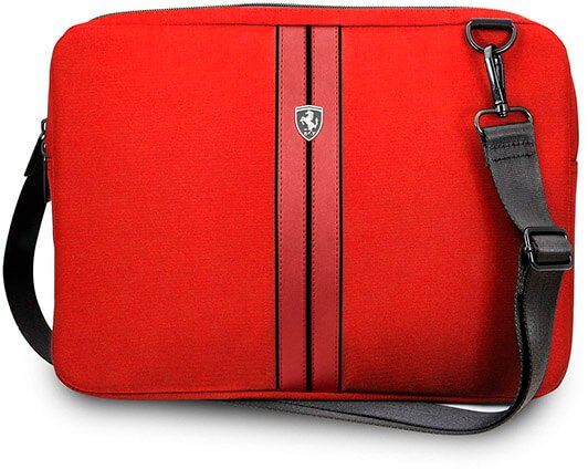 Сумка Ferrari для ноутбуков 15" Urban Sleeve Nylon/PU Carbon Red