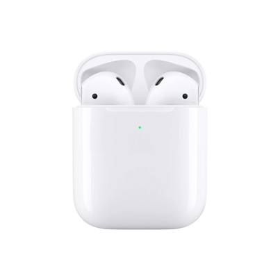 Apple AirPods 2 с беспроводным зарядным футляром, White, белый