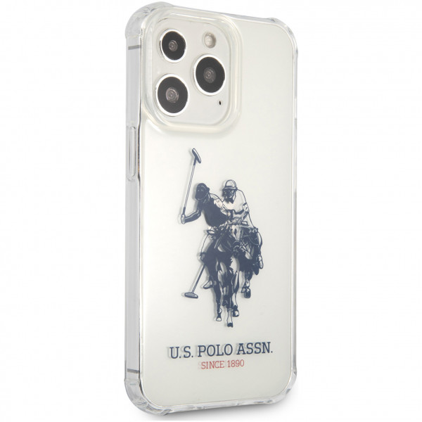 Чехол CG Mobile U.S. Polo Assn. PC/TPU Shockproof Horse Hard для iPhone 13 Pro, цвет Прозрачный (USHCP13LKHRTR)