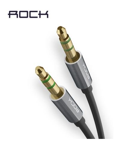 Кабель AUX 3.5mm Rock Audio Cable 1000 mm tarnish