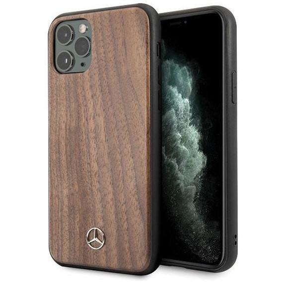 Чехол CG Mobile Mercedes Wood Hard для iPhone 11 Pro Max, цвет "Коричневый орех" (MEHCN65VWOLB)