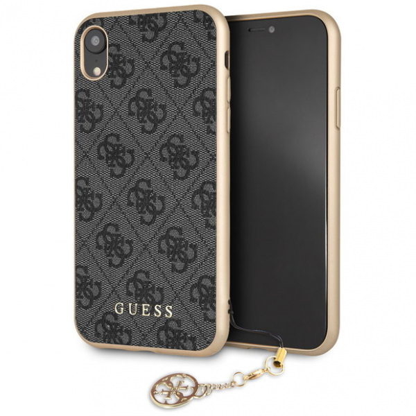 Чехол CG Mobile Guess 4G Charms collection Hard для iPhone XR, цвет Серый (GUHCI61GF4GGR)