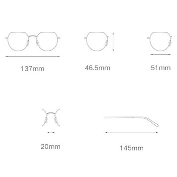Компьютерные очки Xiaomi Adult Anti-Blue Glasses Pro, Серебристый (HMJ02RM)