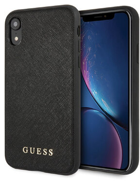 Чехол CG Mobile Guess Silicone Saffiano Hard для iPhone XR, цвет Черный (GUHCI61SLSABK)