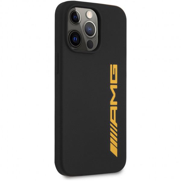 Чехол CG Mobile AMG Liquid silicone with big logo Hard для iPhone 13 Pro, цвет Черный (AMHCP13LSGLBYE)