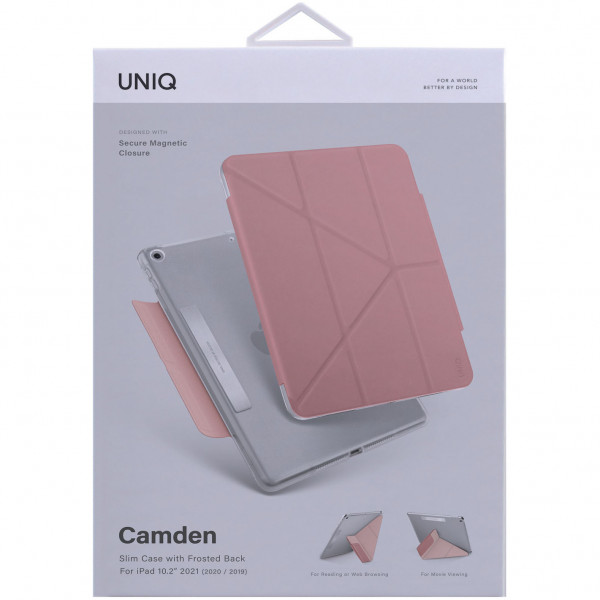 Чехол Uniq Camden Anti-microbial для iPad 7/8/9 10.2", цвет Розовый (PD10.2GAR-CAMPNK)