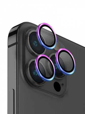 Защитное стекло для камеры Uniq OPTIX Camera Lens protector Aluminium для iPhone 14 Pro / 14 Pro Max, Iridescent (IP6.1P-6.7PM-LENSIRD)