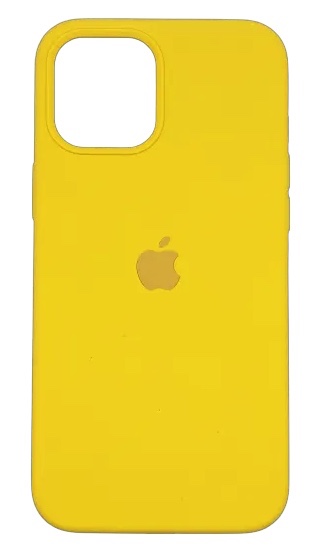 Чехол для iPhone 12 Pro Max Silicone Case (Желтый)