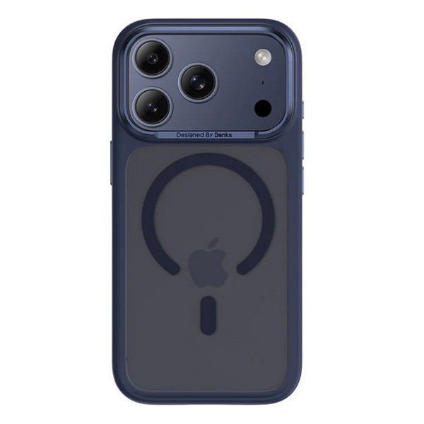 Чехол силиконовый Benks Mist Protective Case (MagSafe) для iPhone 17 Pro Max, цвет синий (Blue)