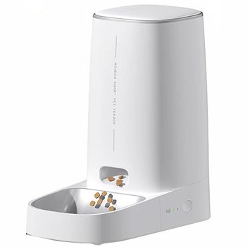 Умная автоматическая кормушка Xiaomi Rojeco 4L Automatic Pet Feeder WIFI Version Single Bowl EU, Белый