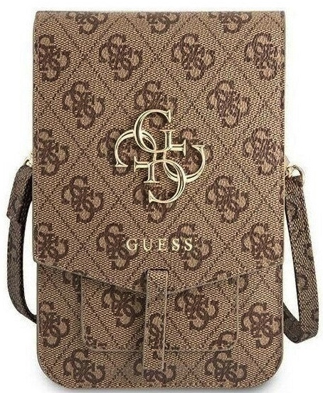 Cумка CG Mobile Guess Wallet Bag 4G with Big Metal Logo для смартфонов, цвет Коричневый (GUWBG4GFBR)