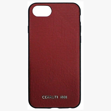 Чехол CG Mobile Cerruti 1881 Leather stamp Chevron Hard для iPhone 7/8/SE 2020, цвет Бордовый (CEHCP8PSHBRE)